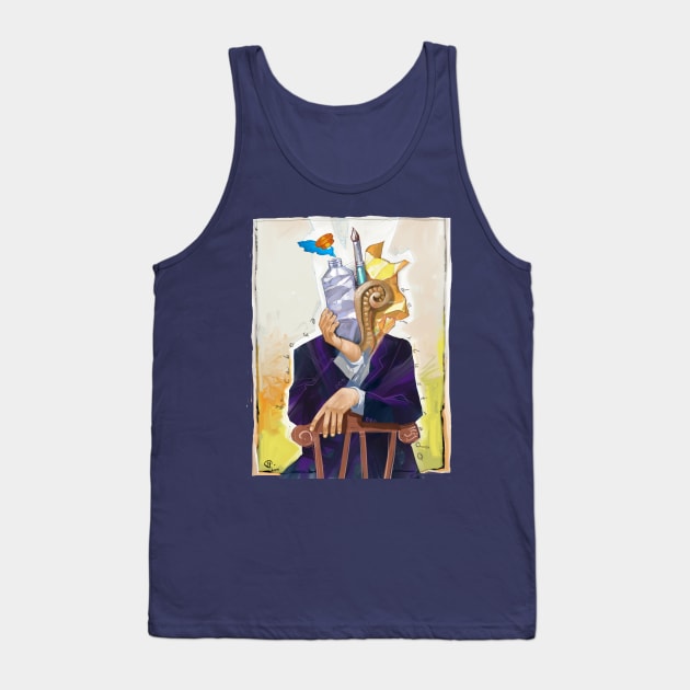 Illustrator´s head Tank Top by HectorGomez